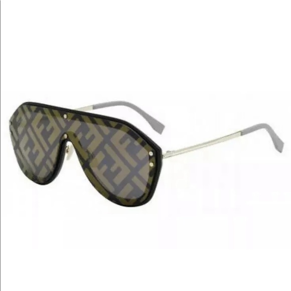 Fendi Fabulous Sunglasses M0039GS 2M2 Black Gold - Picture 6 of 8